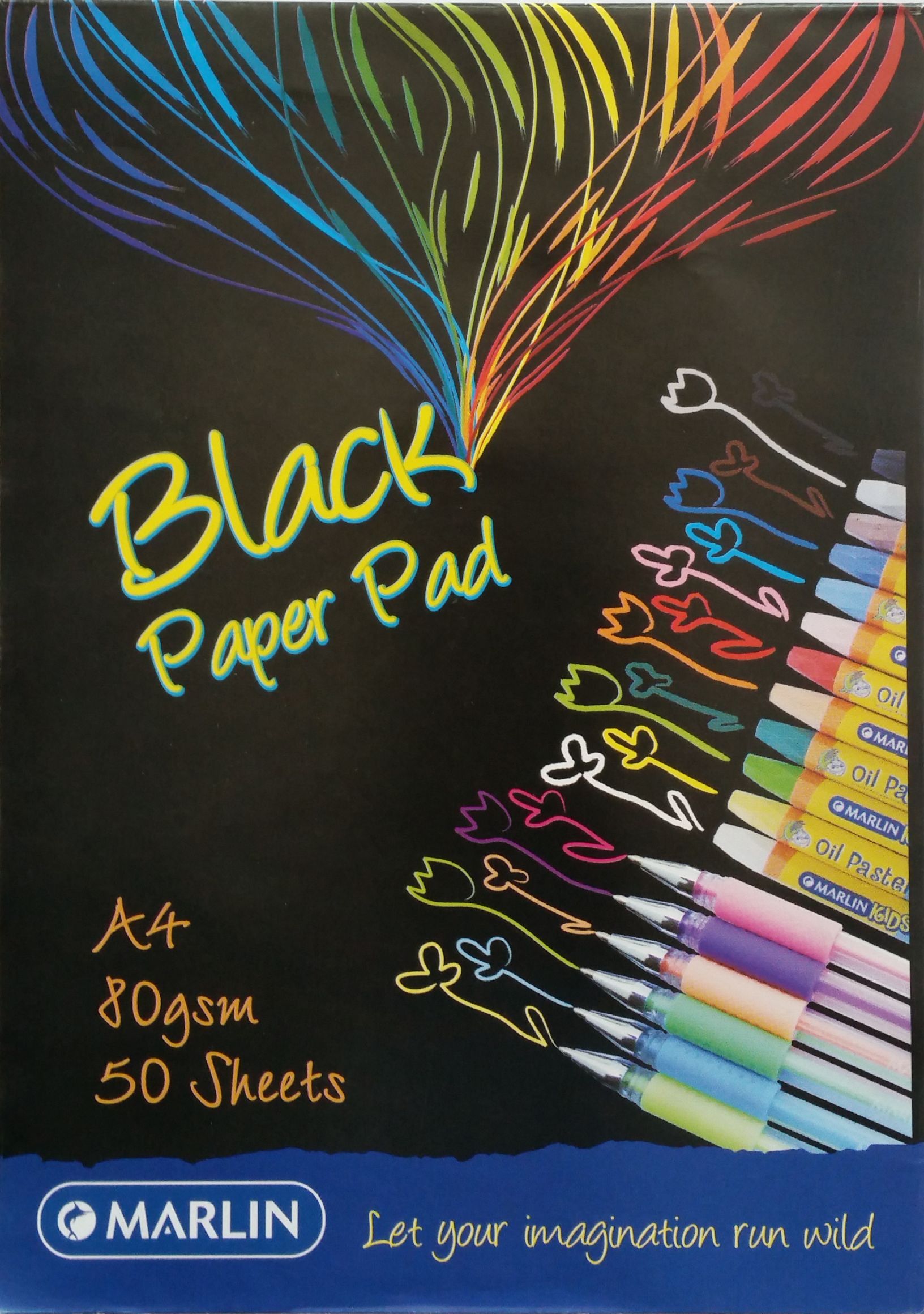 Marlin A4 Black Paper Pad – 50 Sheets | Limited Stock,