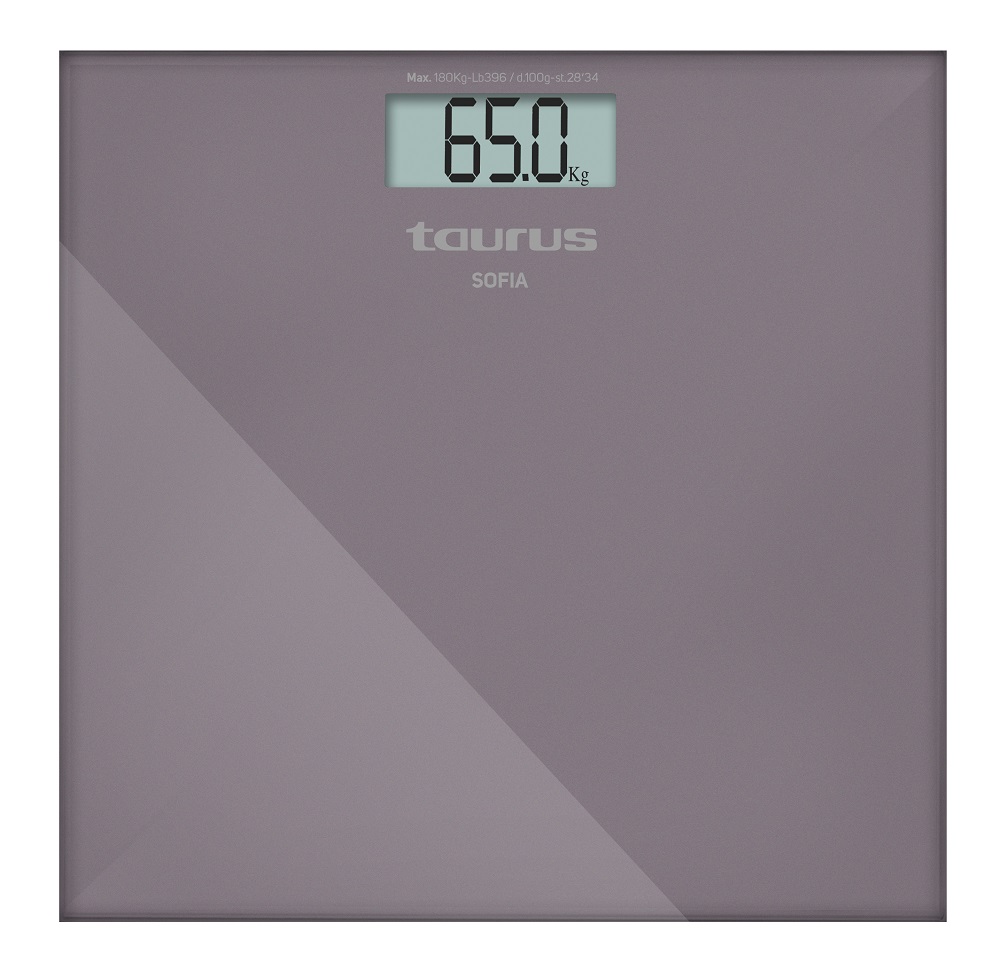Taurus Sofia Bathroom Scale – Battery Operated Glass, 180kg,