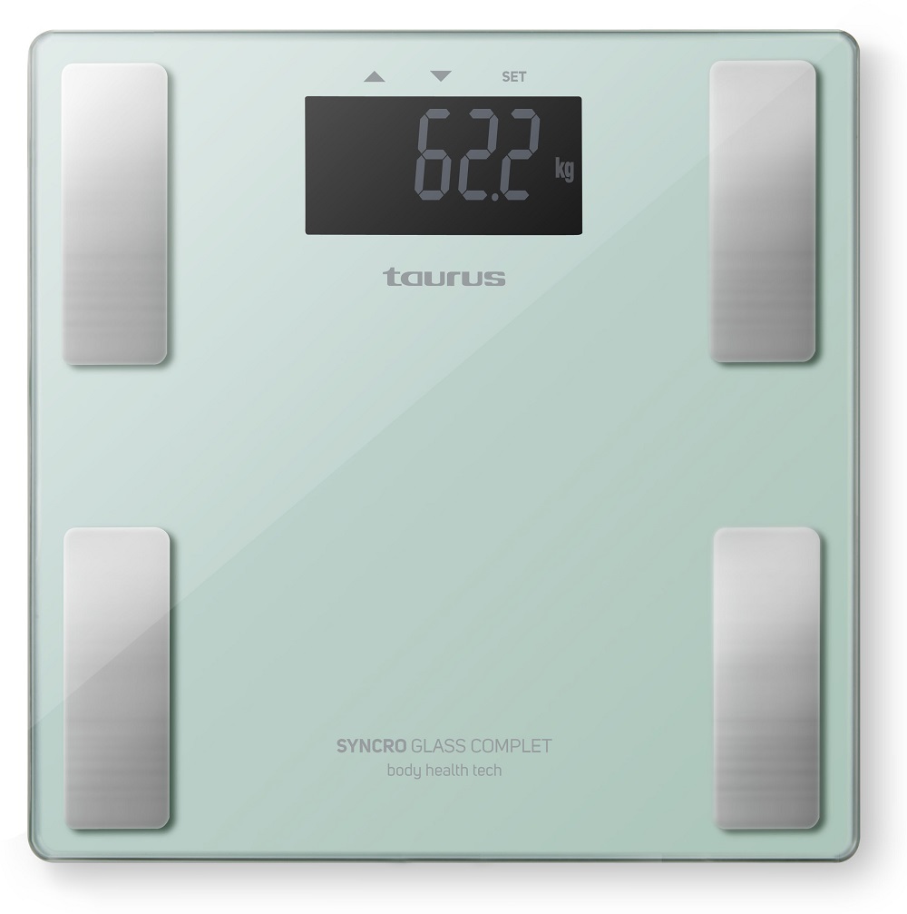 Taurus Syncro Glass Bathroom Scale – 180kg, Battery Operated