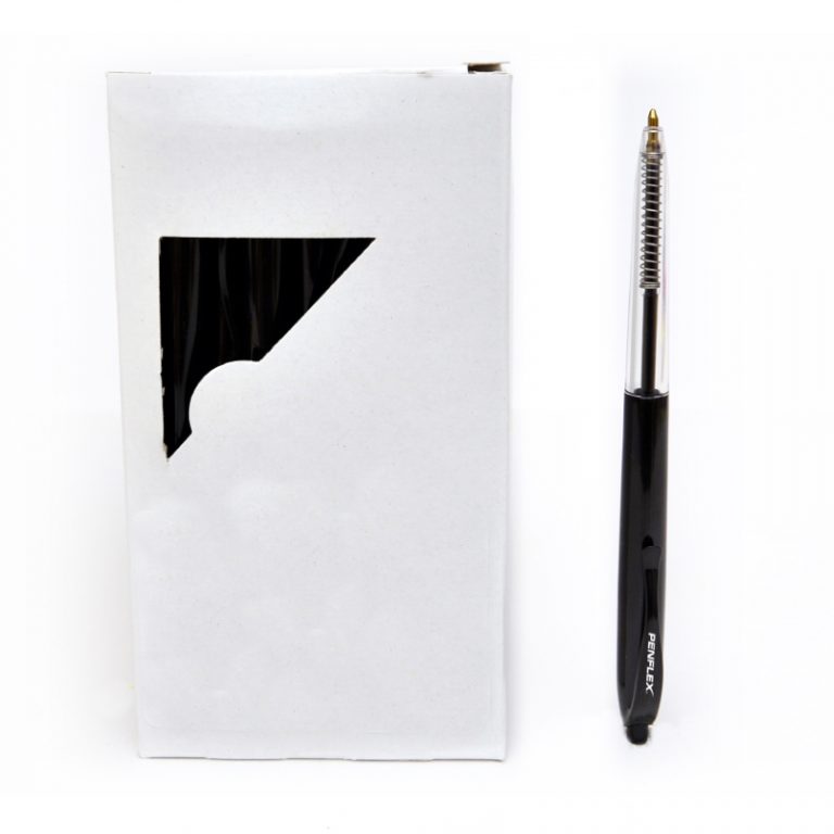Penflex Pulse Retractable Ballpoint Pen Box-50 Black