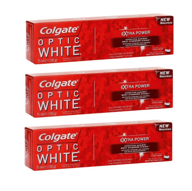 Colgate Optic White Extra Power Paste - 3x75ml | Limited