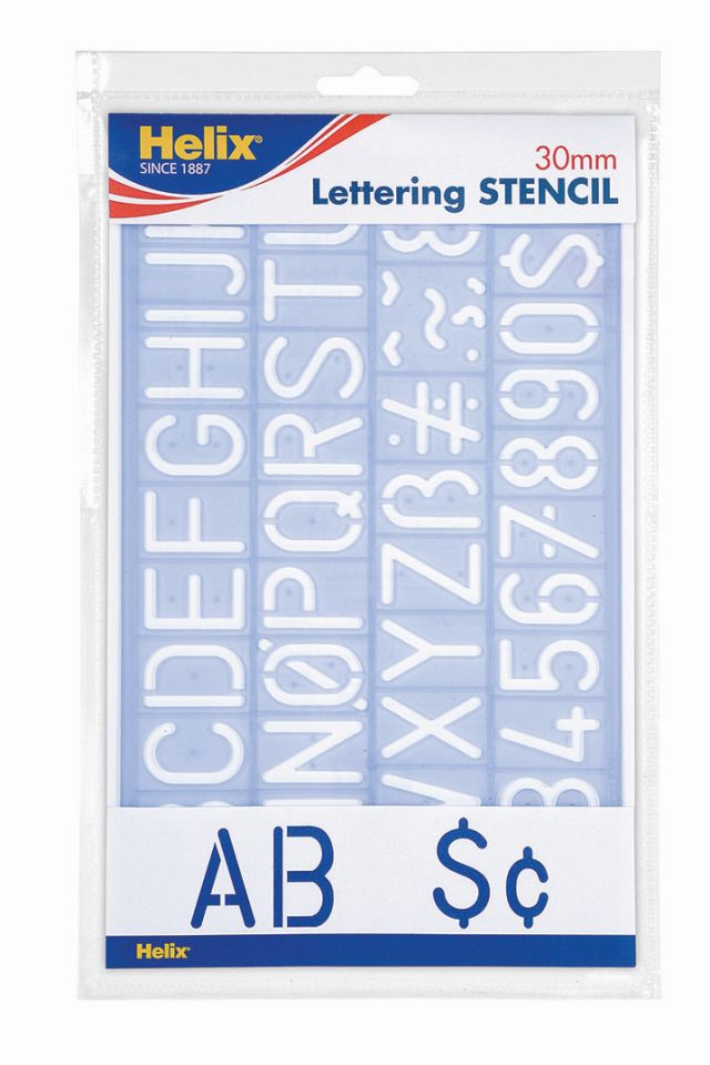 Helix 30mm Lettering Stencil – Limited Stock, Massive