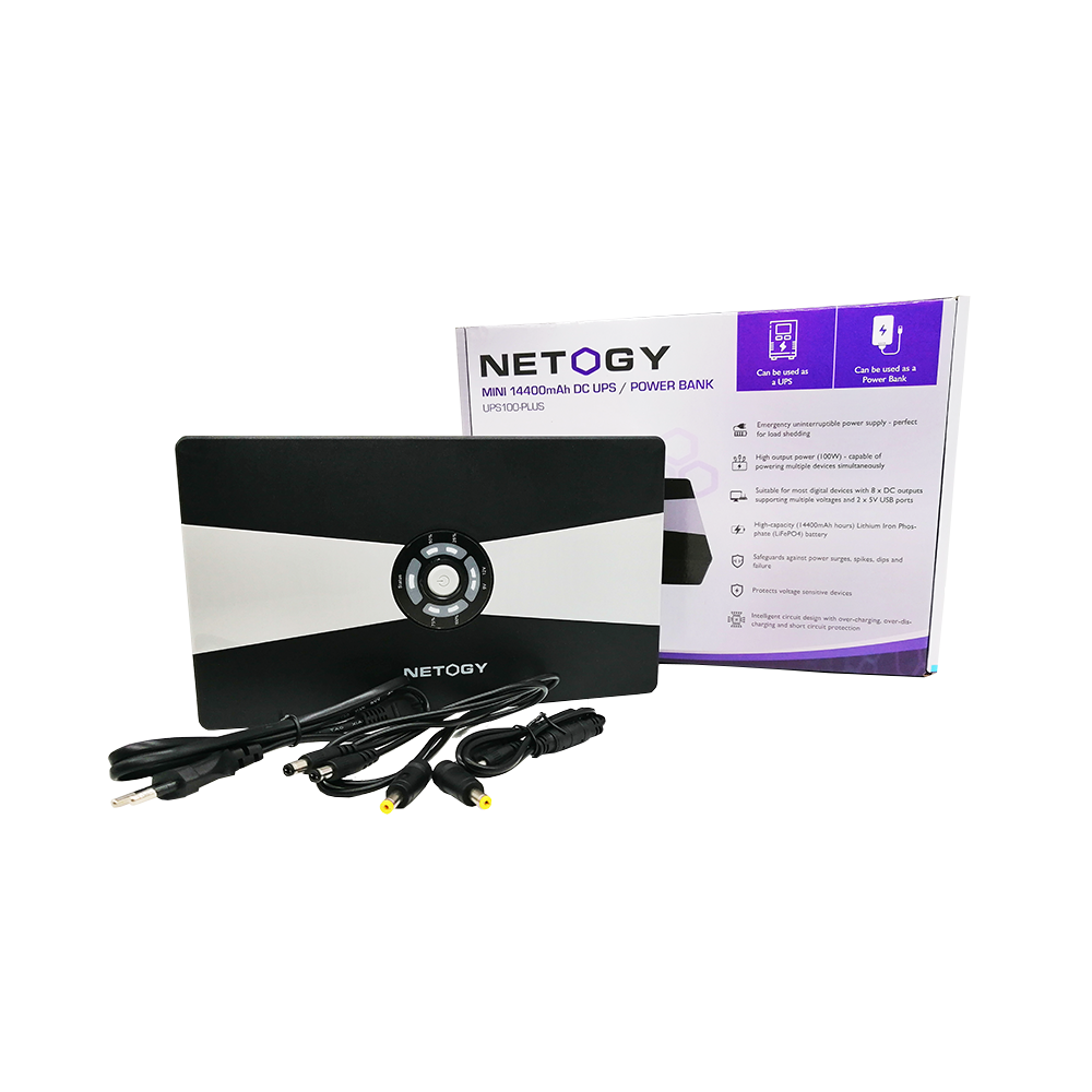 NETOGY Mini 14400mAh DC UPS & Power Bank – Limited Stock!