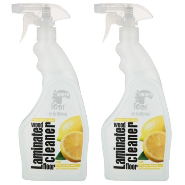Under Foot - Laminated Wood Floor Cleaner - 750ml - Lemon - Pack of 2 ...