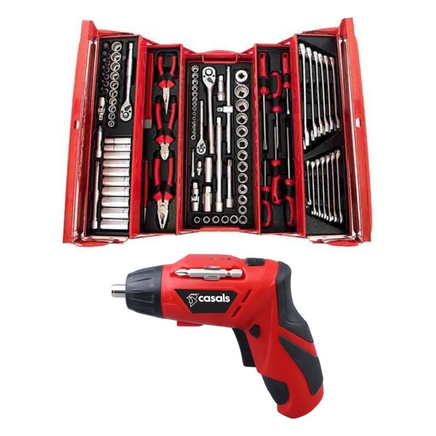 TorkCraft 172-Piece Mechanic Tool Set & Cordless Screwdriver