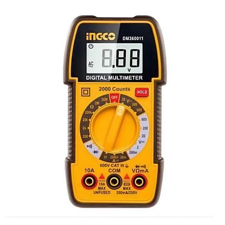 Ingco Digital Multimeter DC 2000 Counts - 600V | Daily Deals